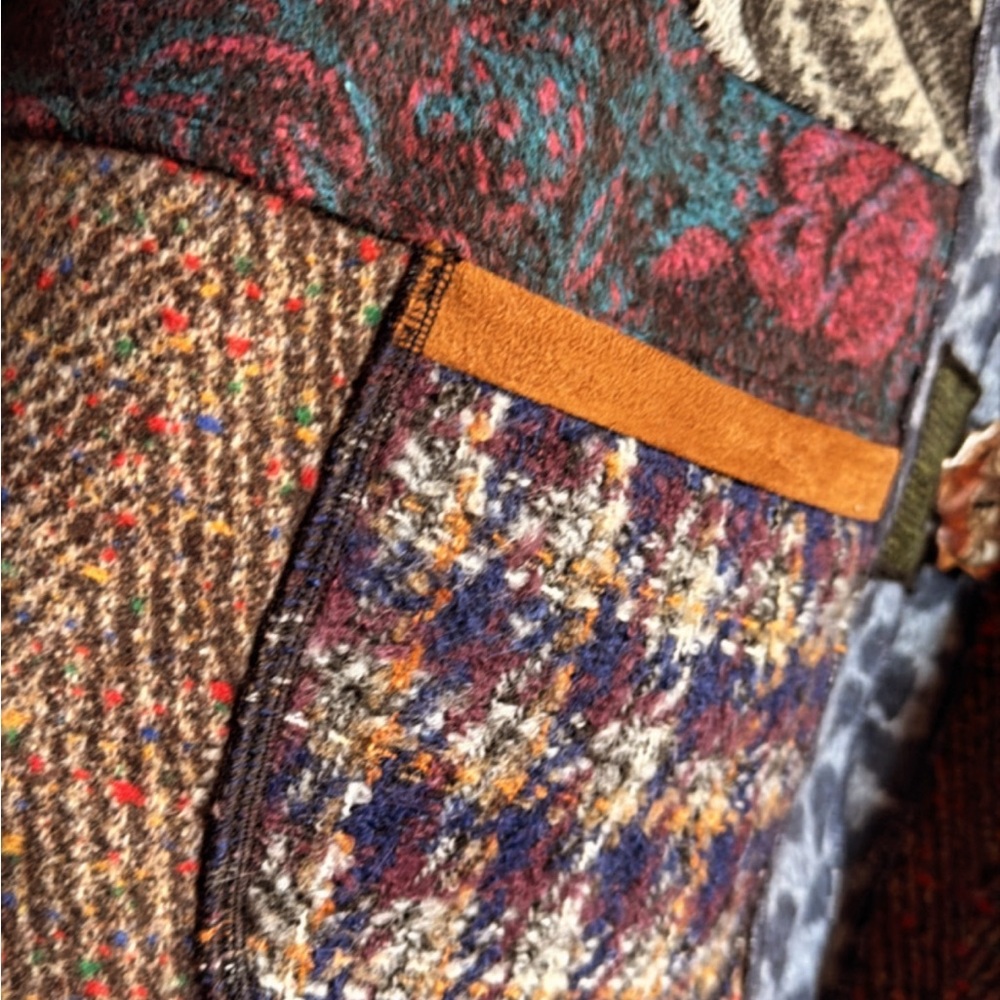 Ali Miles Patchwork Art Jacket | Oversized Relaxe… - image 2